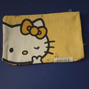 Huge Yellow Hello Kitty Cosmetic Bag